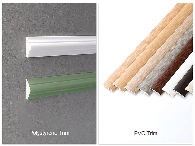 ¿Cuál es la diferencia entre las molduras de poliestireno y las molduras de PVC?